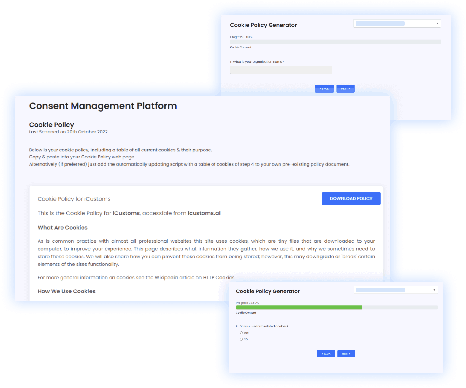 Generate your cookie policy